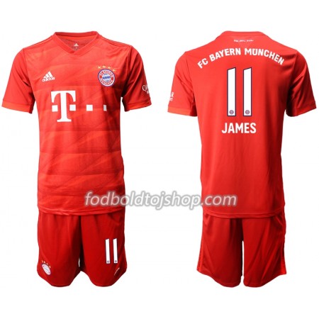 FC Bayern München JAMES 11 Børn Hjemme Fodboldsæt 2019-20 S/S (+ Korte bukser)